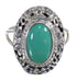 Genuine Sterling Silver And Turquoise Ring Size 5-1/4 YX73792